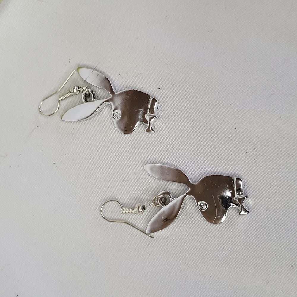 Play Boy Bunny Earrings Dangly Fashion Jewelry Y2k Style